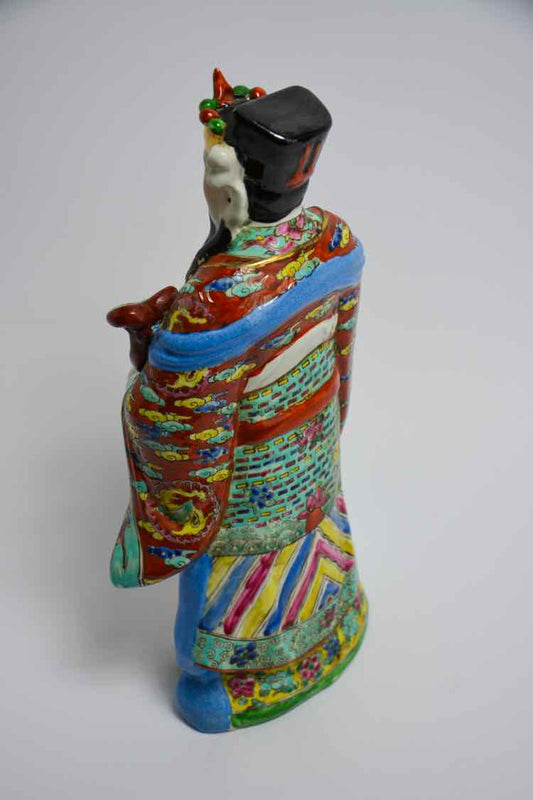 Vtg. Chinese Porcelain Fu Xing Figure