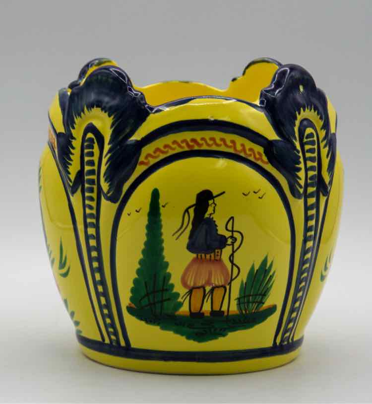 Quimper Pottery Pot