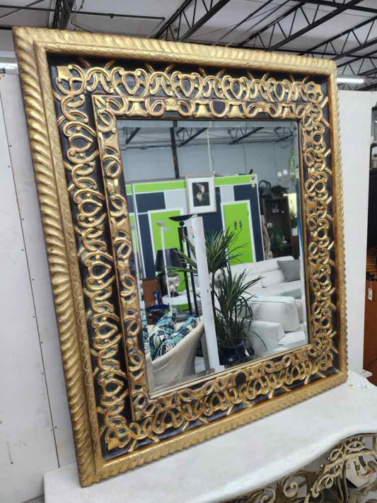 John Richards Gold Beveled Mirror
