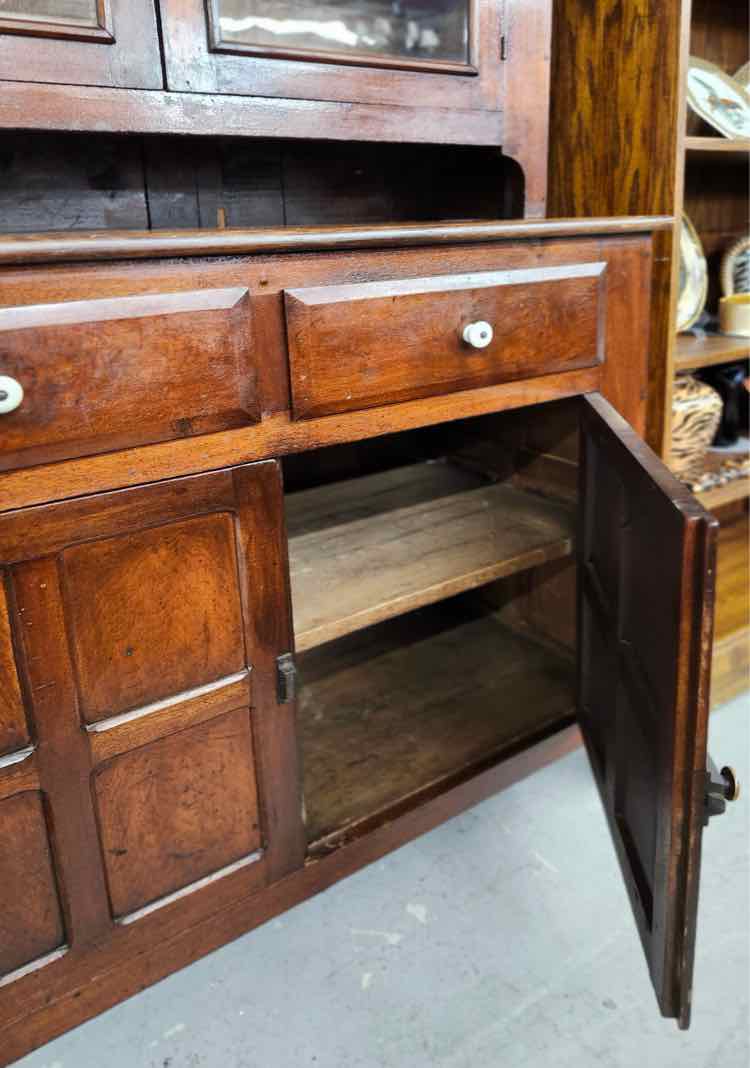 Antique 2pc Hutch