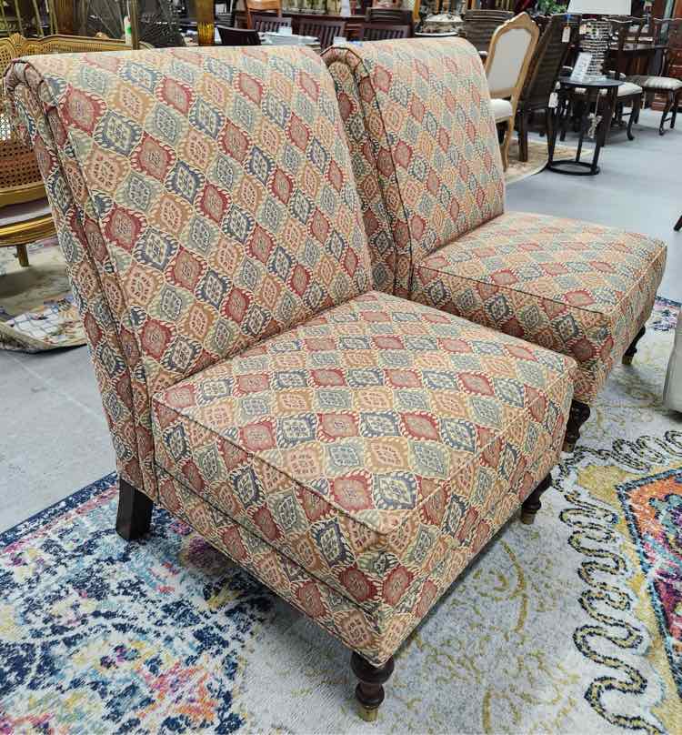 Pair of Orange Owners Select Chairs