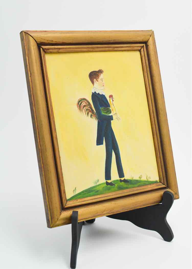 Vtg. Folk Art Painting