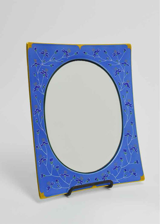 Cobalt Blue & Gold Vtg. Vanity Tray