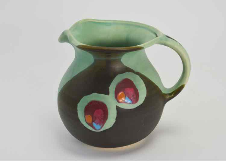 Lasser Ceramics Green & Black Pitcher