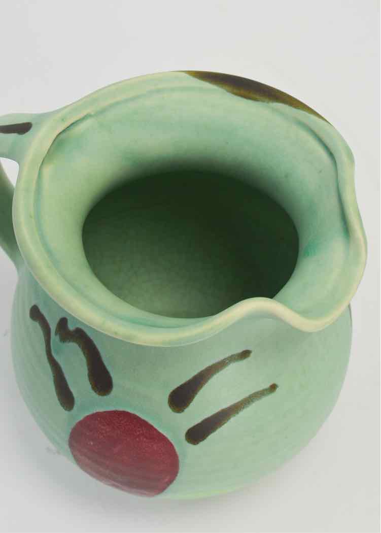 Lasser Ceramics Green & Black Pitcher