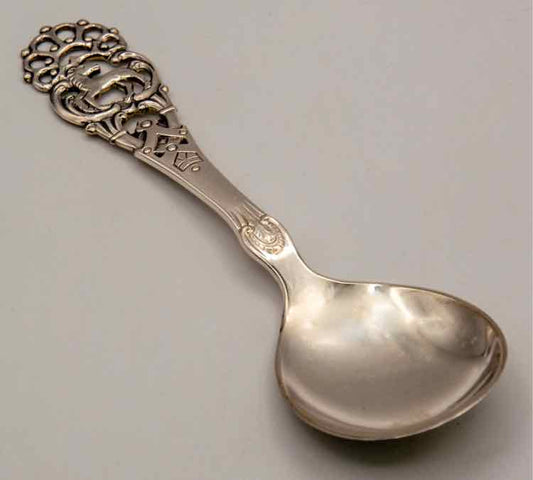 Danish Silver Serving Spoon