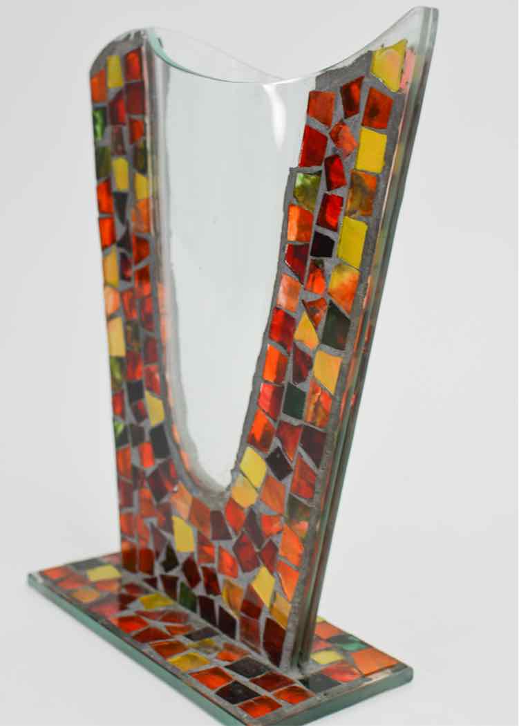 Handcrafted Mosaic Glass Vase