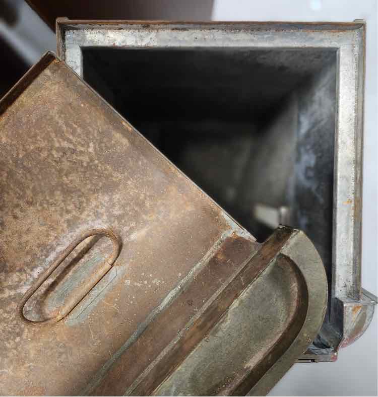 Antique D.R.G.M Dried Goods Copper/Metal Dispenser