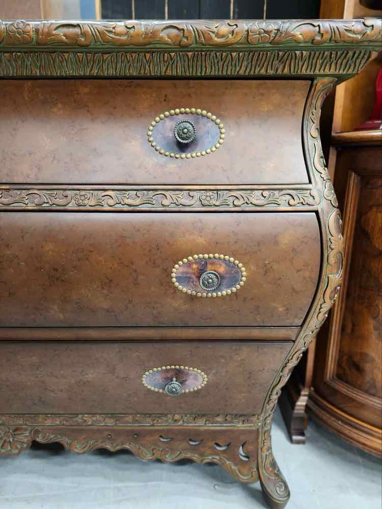 Antique 3 Drawer Bombay Chest