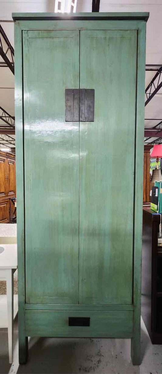 Tall Green Armoire