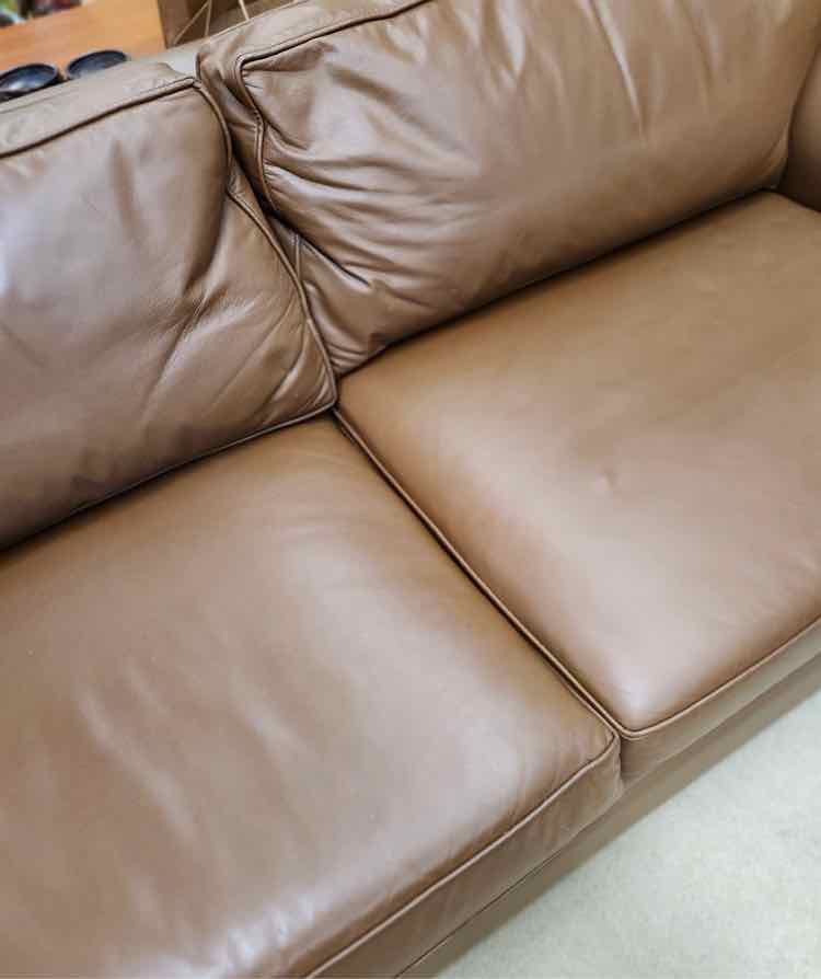 Brown Leather Sleeper