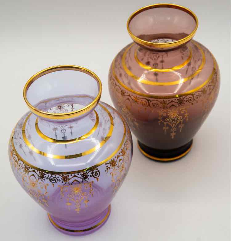 Pair of Vecchina Murano Vases