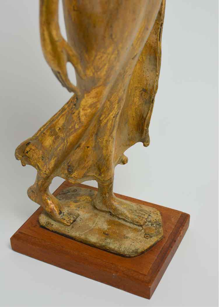 Gilt Bronze Thai Walking Buddha