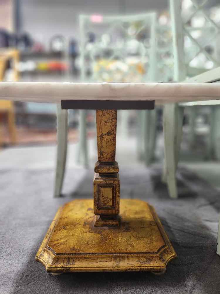 Marble Top End Table