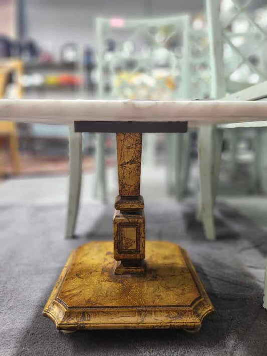 Marble Top End Table