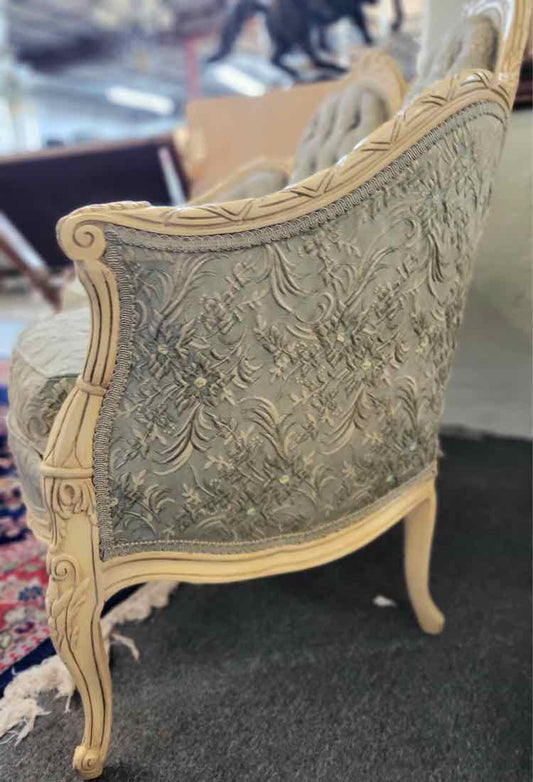 French Green Victorian Settee