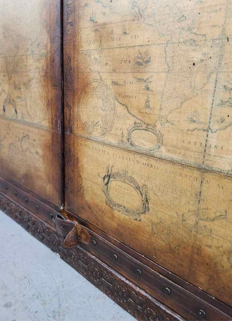 Map Print Armoire