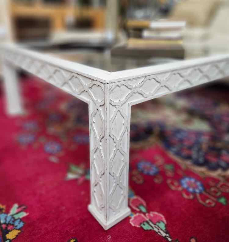 White Henredon Coffee Table