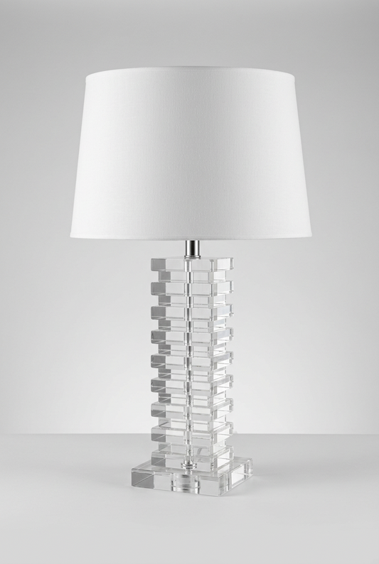 Pair of Crystal Lamps