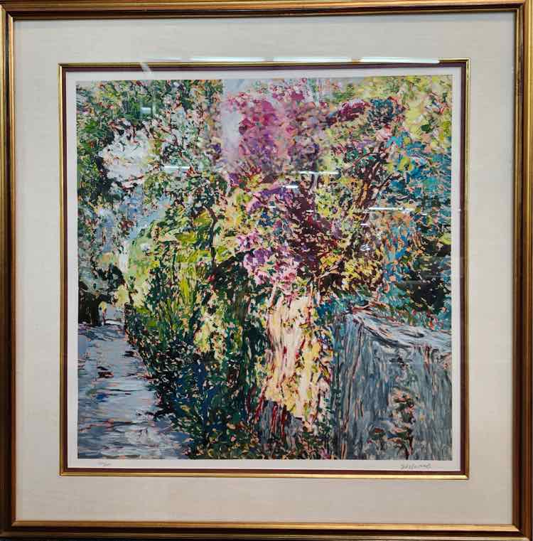 'Colorful Walk in Nature' Signed Serigraph by Marco Sassone