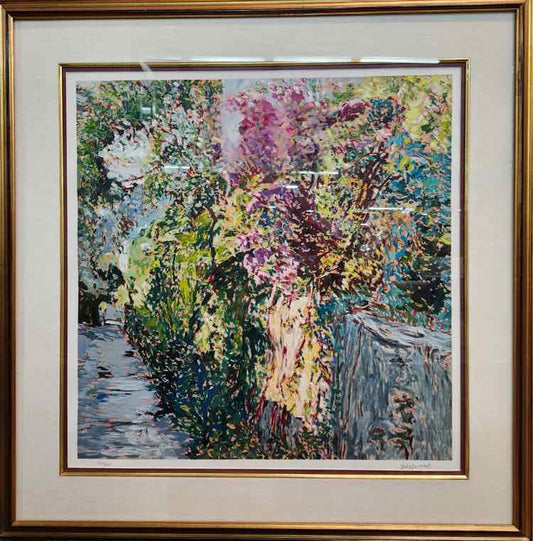 'Colorful Walk in Nature' Signed Serigraph by Marco Sassone
