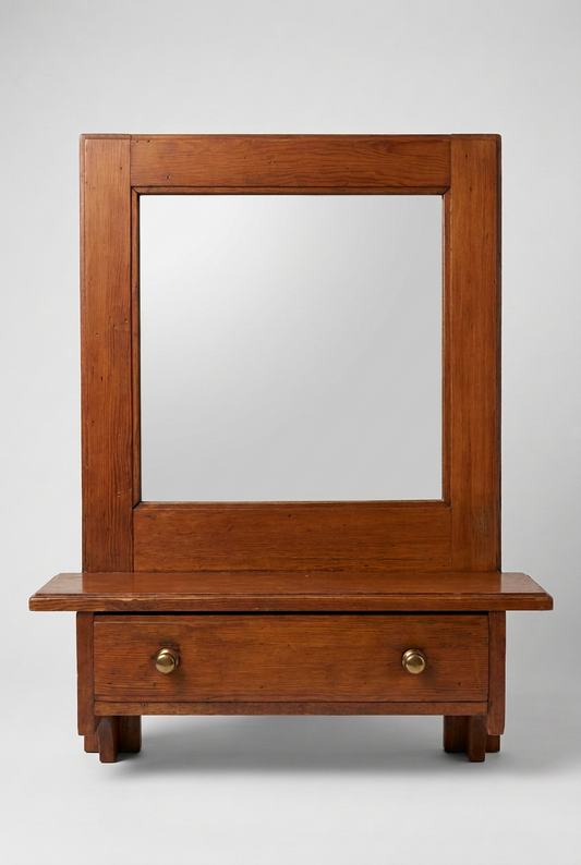 Vtg. Hanging Shaving Mirror
