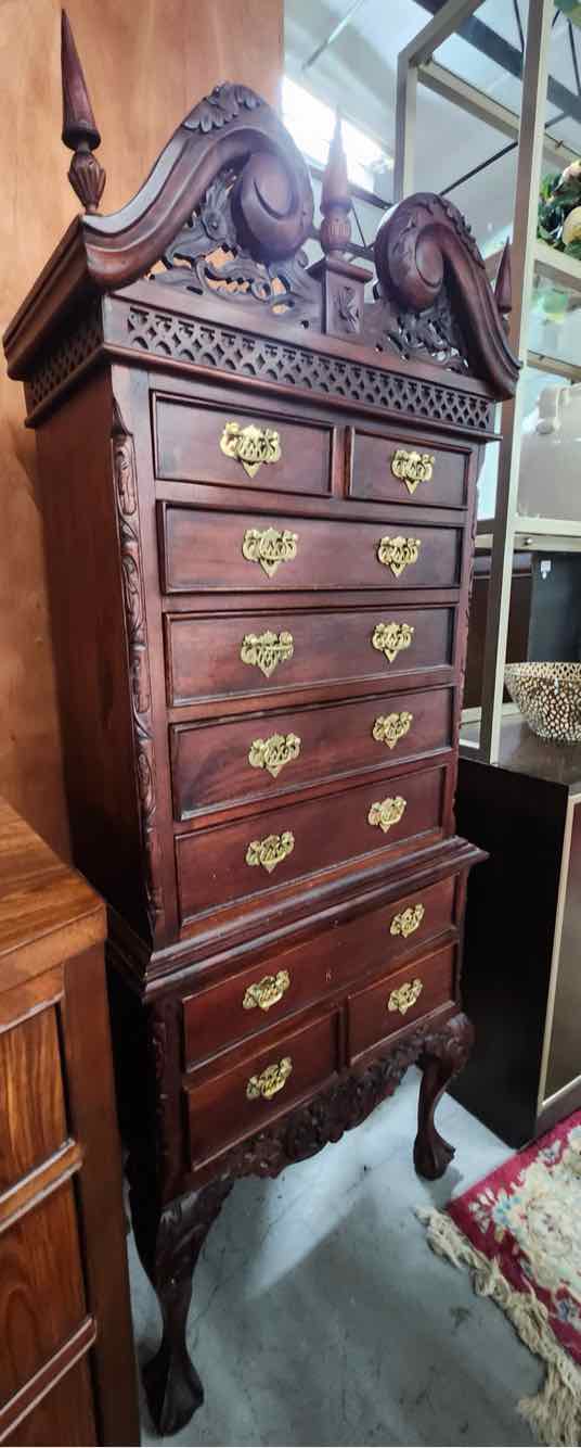 Mahogany Chippendale Lingerie Chest