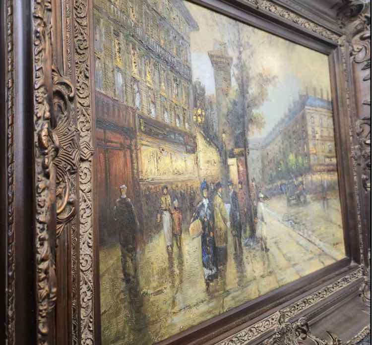 Art Parisian Street Scene Oil Paintings