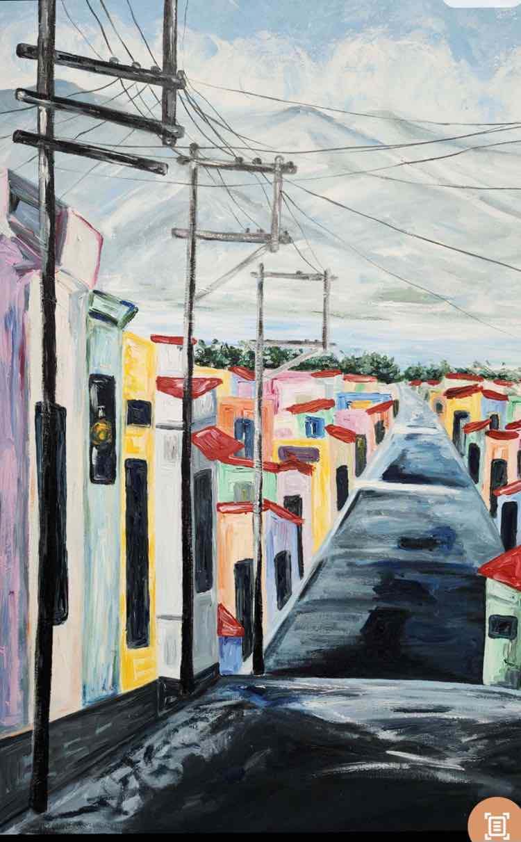Art 'Calle nen Cuba' Oil by Eira Arrate H.