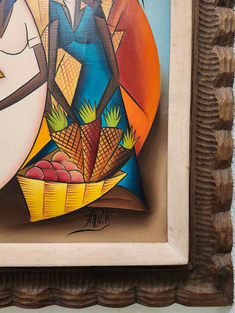 Fritz Rock Cubist Painting