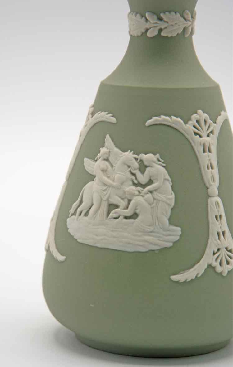 Small Green Wedgewood Vase