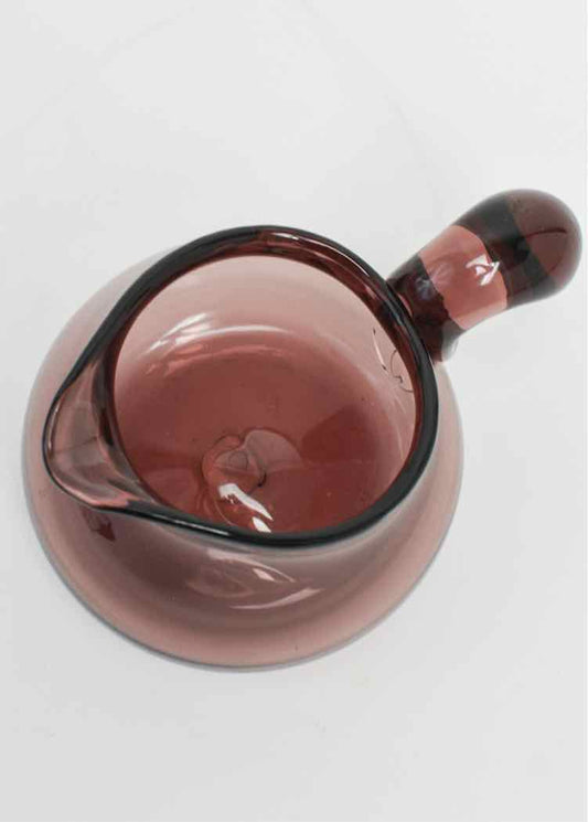 Blenko Amethyst Glass Squat Pitcher