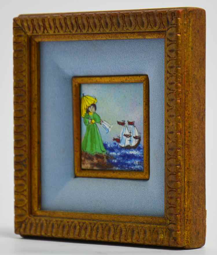 Miniature Enamel Collectible Picture