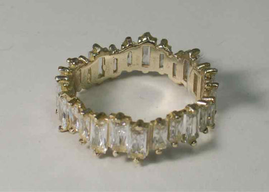 Titanium .925/Clear Stone Ring