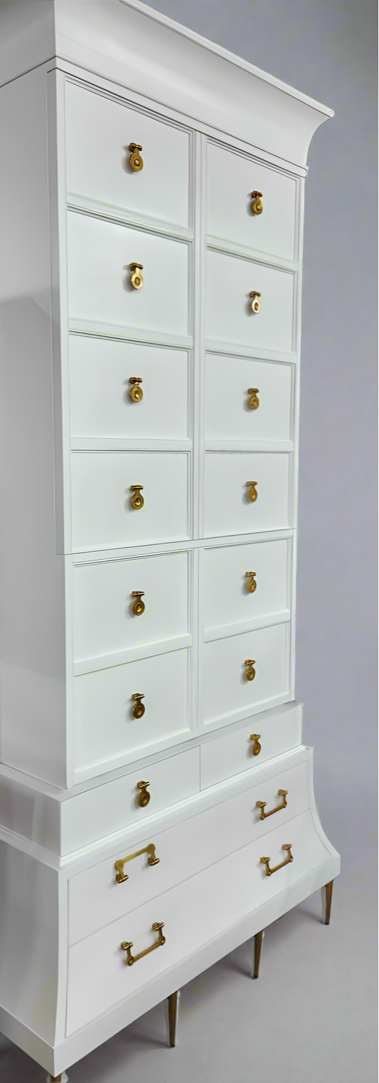 2pc Mansard Tall Cabinet
