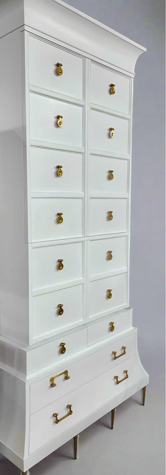 2pc Mansard Tall Cabinet