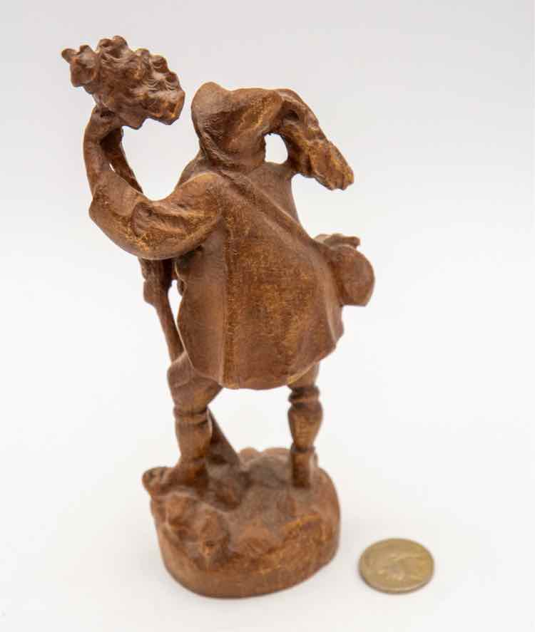 Vintage Chinese Fruit Wood Wizard