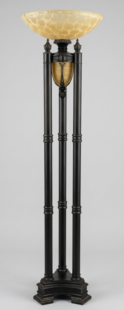 Black Torch Floor Lamp