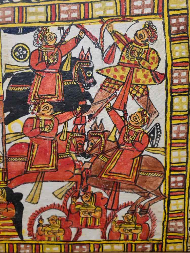 Art Handpainted Indian Cloth Painting
