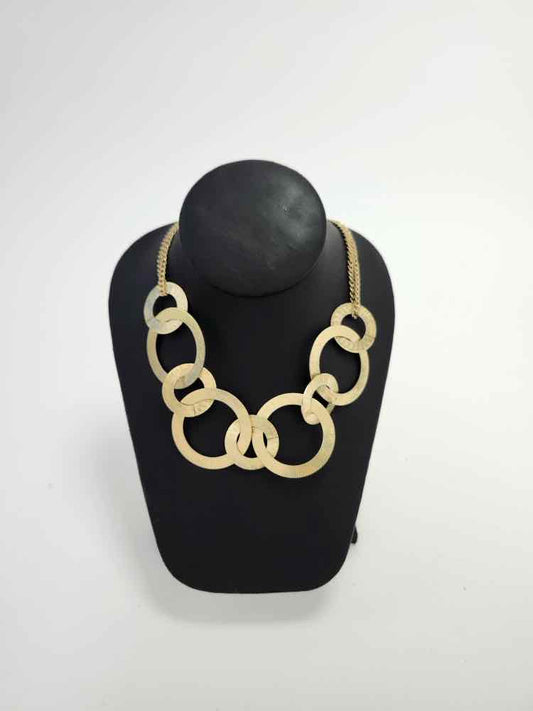 Avenue Goldtone Circle-Link Necklace