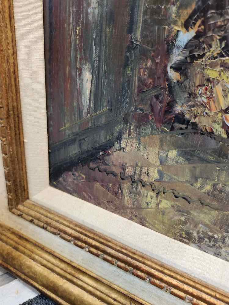 Art 'At the Ball' Oil Ludwig Gschosmann
