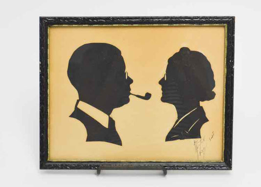 Vtg. 1939 Hand Cut Silhouette Portrait
