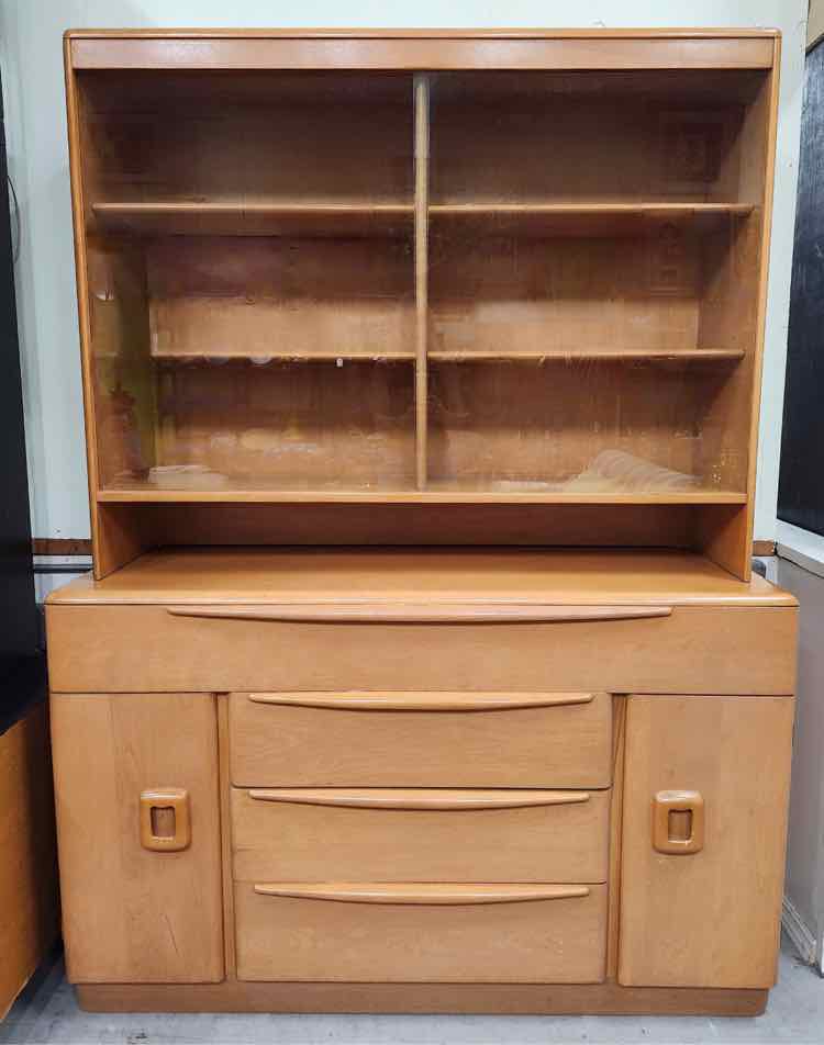 Haywood Wakefield Mid-Century 2pc Hutch