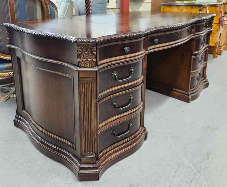 Hekman Wood Inlay Executive Desk