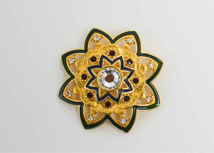 Camrose & Kross gold-tone LBK Kilt Pin
