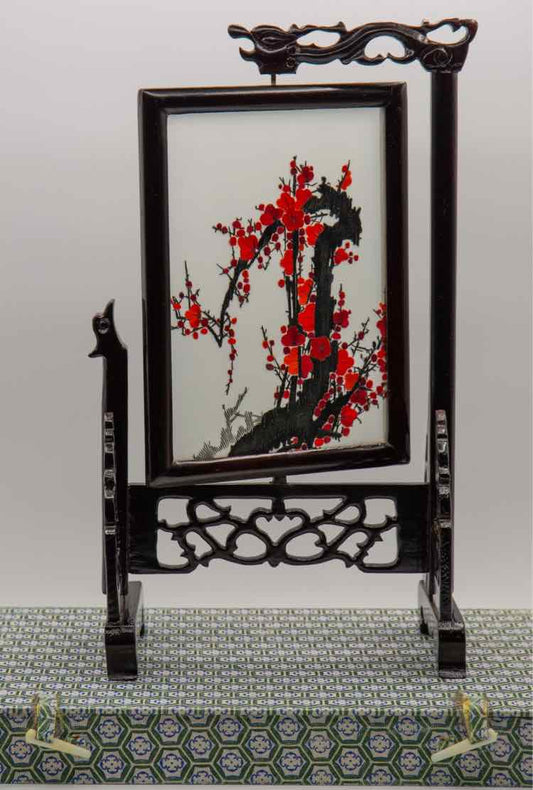 Vtg.Chinese Hand Embroidered Silk Screen