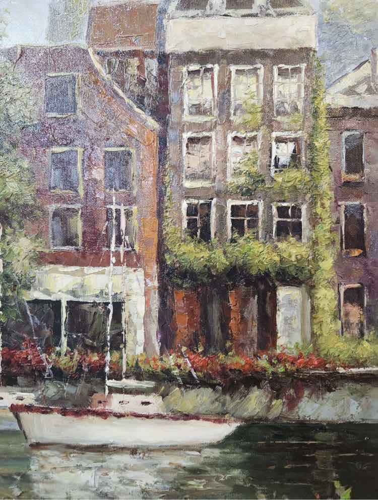Art 'Amsterdam Life' Oil by June Tassel