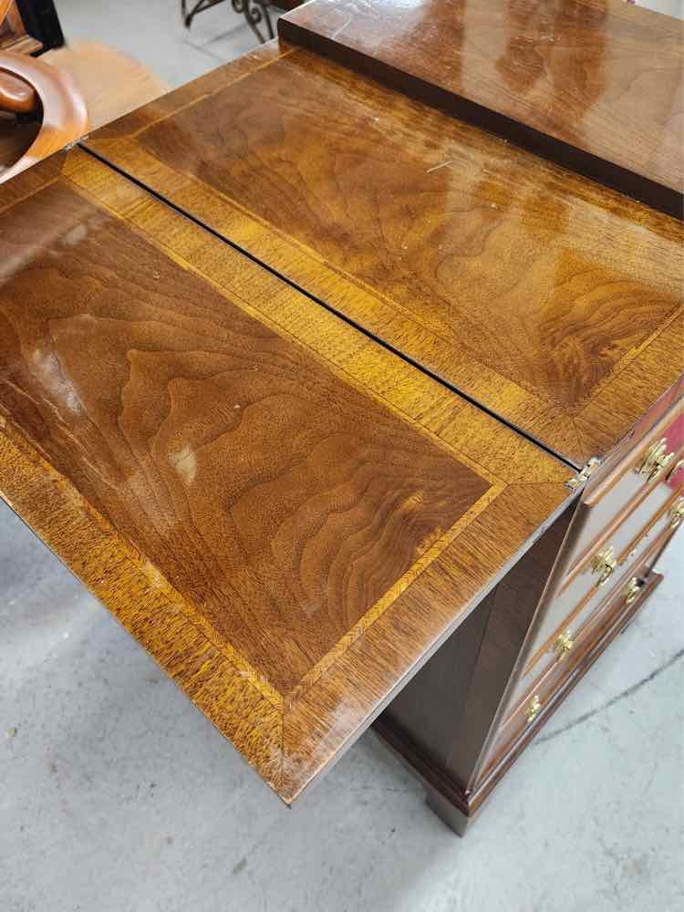 Baker Vtg. Mahogany Drop Leaf Serving Chest