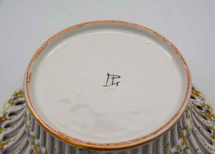 French Pierced Lattice Vtg. Bowl