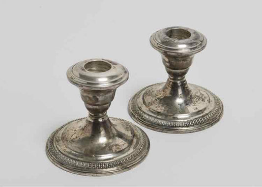 Pair of Sterling Candle Holders